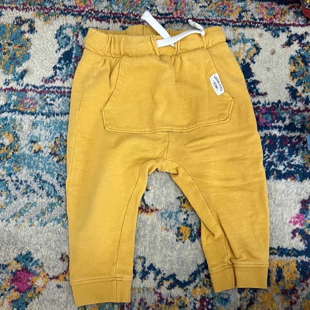 H&M Mustard Yellow Kids Joggers